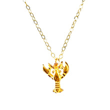 Load image into Gallery viewer, Gold Lucky Lobster Necklace

