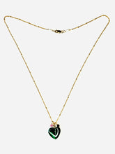 Load image into Gallery viewer, Malachite Heart Necklace
