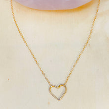Load image into Gallery viewer, 14KT Gold Love Flows Tiny Heart Necklace
