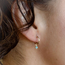 Load image into Gallery viewer, Always Mine Sweet 10KT Gold Hoops - Customizable with Drops
