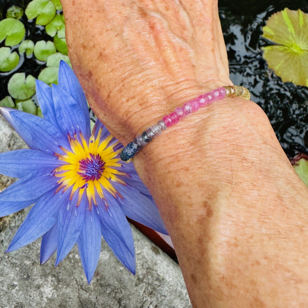 Rainbow Sapphire Bracelet