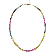 Load image into Gallery viewer, Rainbow of Sapphires Necklace
