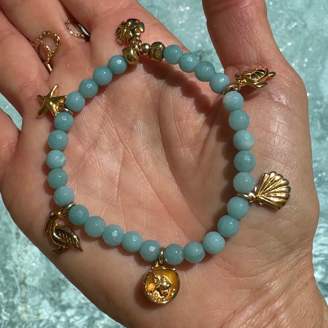 Sea-lovers Amazonite elastic Bracelet