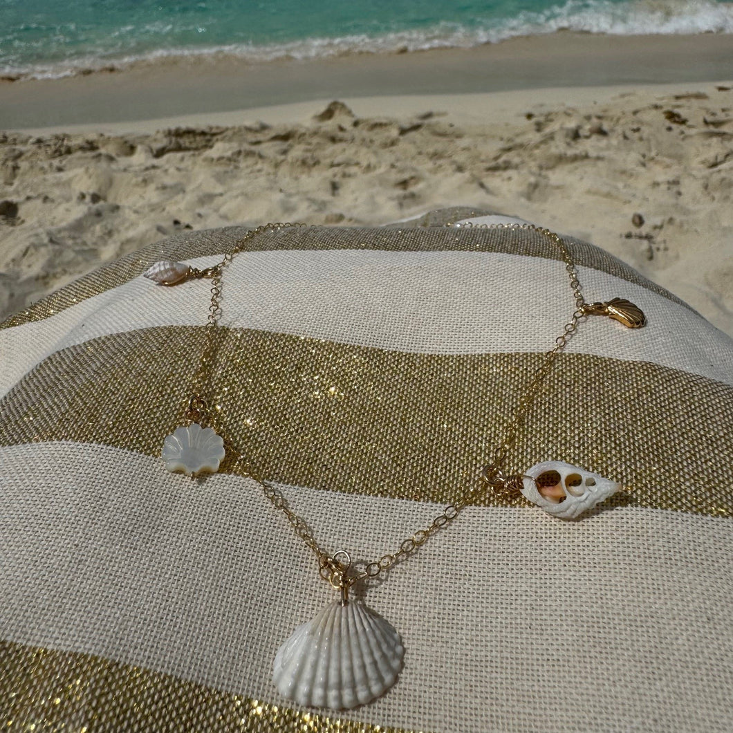 She Loves Seashells Charms Necklace