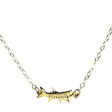 Load image into Gallery viewer, Gold Tarpon Fish Necklace
