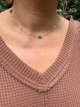 Load image into Gallery viewer, Turquoise Hearts and Pearls Necklace
