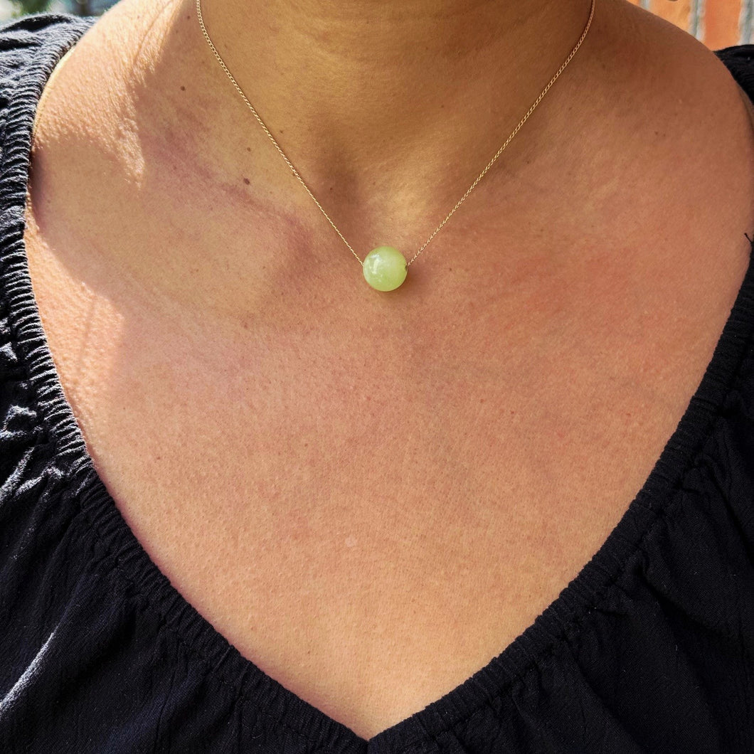 UNO Green Ball Necklace