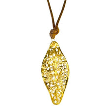 Load image into Gallery viewer, Terra Gold-Plated Leaf &amp; Arrowhead Necklace
