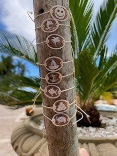 Hand carved Shell Cameo Bracelets