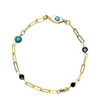 Load image into Gallery viewer, Evil Eyes &amp; Azabache Bracelet
