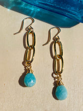 Load image into Gallery viewer, Links in Blue Earrings
