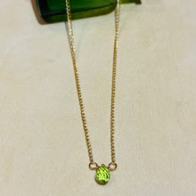 Load image into Gallery viewer, Peridot Drop Necklace
