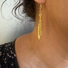Load image into Gallery viewer, Stick Around Golden Earrings
