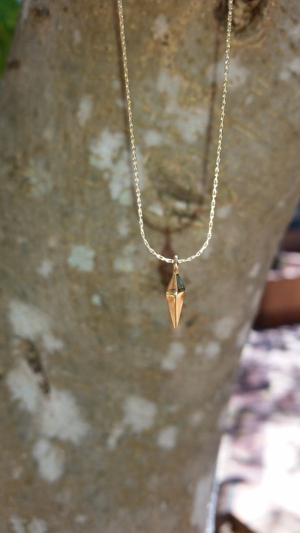 Tiny Dagger Necklace - 14kt Gold filled chain