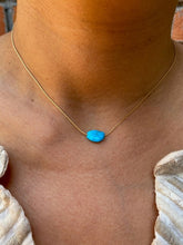 Load image into Gallery viewer, Sleeping Beauty Turquoise or Lapis Lazuli  Nugget Necklace
