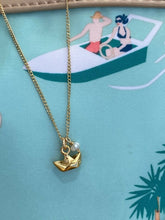Load image into Gallery viewer, &quot;Paper&quot; Boat Necklace
