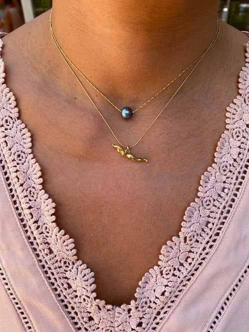 Swimmer charm Necklace