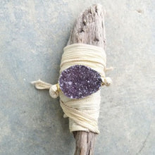 Load image into Gallery viewer, Druzy Wrap Bracelet - Ivory
