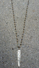Load image into Gallery viewer, Dagger and Labradorite Rosary chain Necklace
