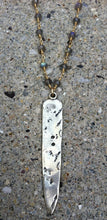 Load image into Gallery viewer, Dagger and Labradorite Rosary chain Necklace
