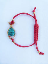 Load image into Gallery viewer, Handcrafted Miniature Turquoise Fish Bracelet
