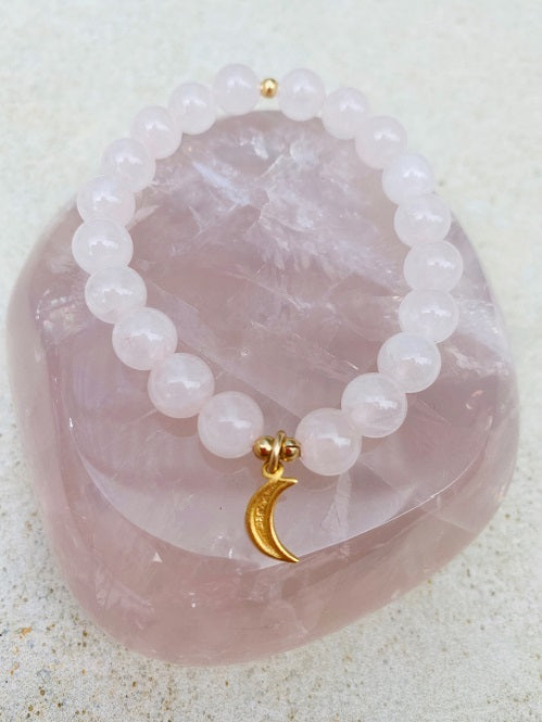 Moon n’ Pink Elastic Bracelet