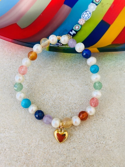 .Double Rainbow LOVE Bracelet