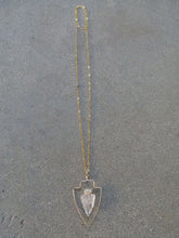 Load image into Gallery viewer, Quartz Crystal Arrowhead Necklace
