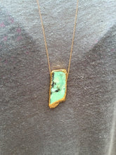 Load image into Gallery viewer, Slab Chrysoprase Long Necklace
