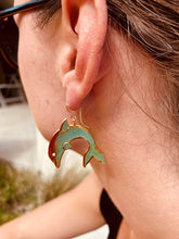 Load image into Gallery viewer, Dolphin Hoop Earrings
