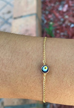 Load image into Gallery viewer, Gold plated Evil Eye Bracelet
