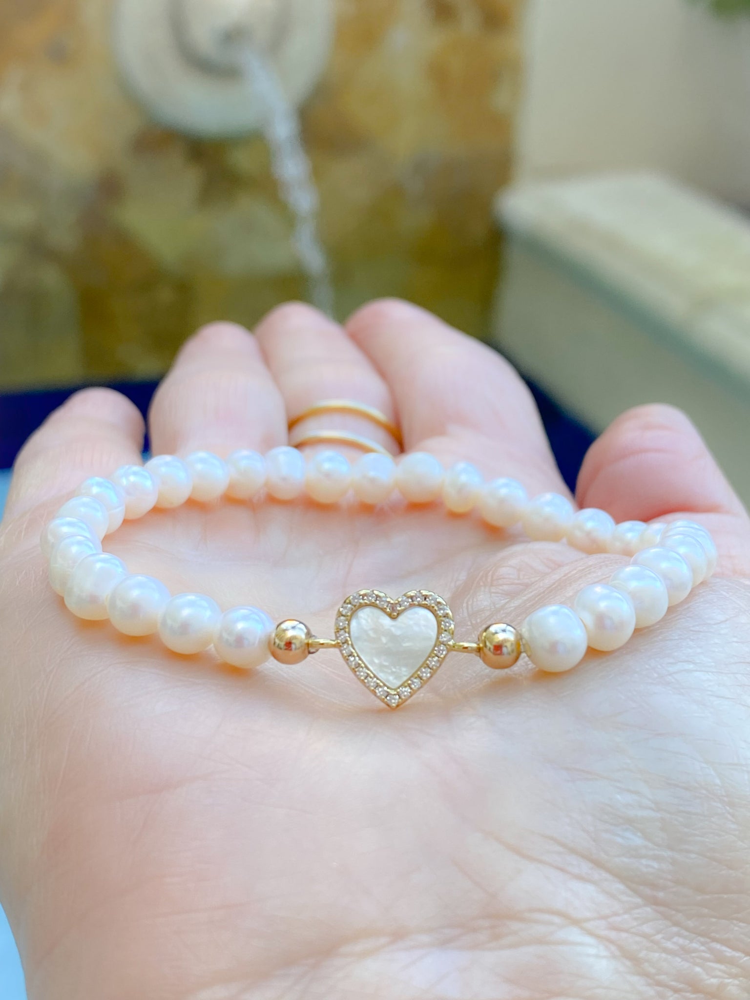 Black heart pearl bracelet – carolinatepedino