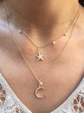 Load image into Gallery viewer, Gold Moon Pendant Necklace
