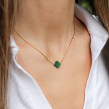 Load image into Gallery viewer, Clover Necklace - Malachite
