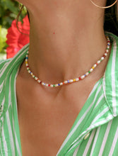 Load image into Gallery viewer, Happy Days Rainbow Pearl Choker, Bracelet, Anklet - 3 in 1.
