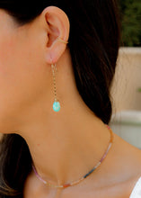 Load image into Gallery viewer, Sea Me Blue Amazonite Dangly Earrings
