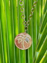 Load image into Gallery viewer, Palm Tree Coin Necklace
