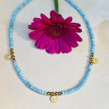 Load image into Gallery viewer, Singing the Blues Larimar Choker
