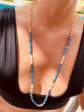 Load image into Gallery viewer, Calming Blues Necklace (long)

