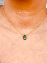Load image into Gallery viewer, Green Malachite Drop Necklace
