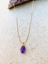 Load image into Gallery viewer, Gemstone Drop Necklace

