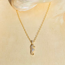 Load image into Gallery viewer, Sparkly Seahorse Charm Necklace
