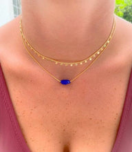 Load image into Gallery viewer, Sleeping Beauty Turquoise or Lapis Lazuli  Nugget Necklace
