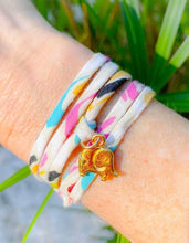 Load image into Gallery viewer, Liberty String wrap  Bracelet with Elephant charm
