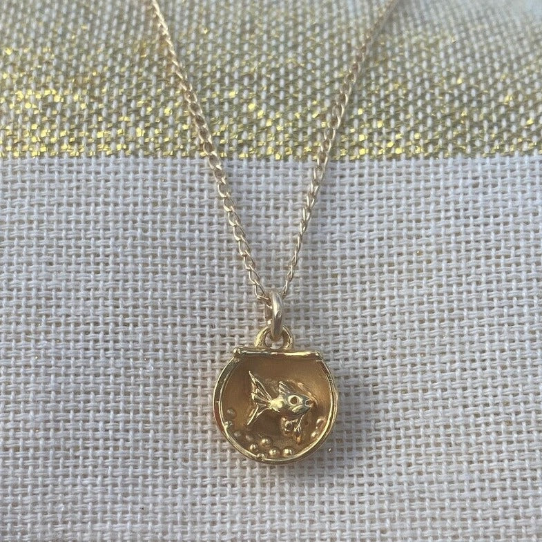 Fishbowl charm Necklace