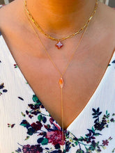 Load image into Gallery viewer, Sunstone Y Necklace
