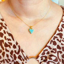 Load image into Gallery viewer, Amor Azul Small HEART Necklace
