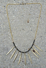 Load image into Gallery viewer, Feathers &amp; Black Spinel Choker
