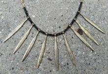 Load image into Gallery viewer, Feathers &amp; Black Spinel Choker
