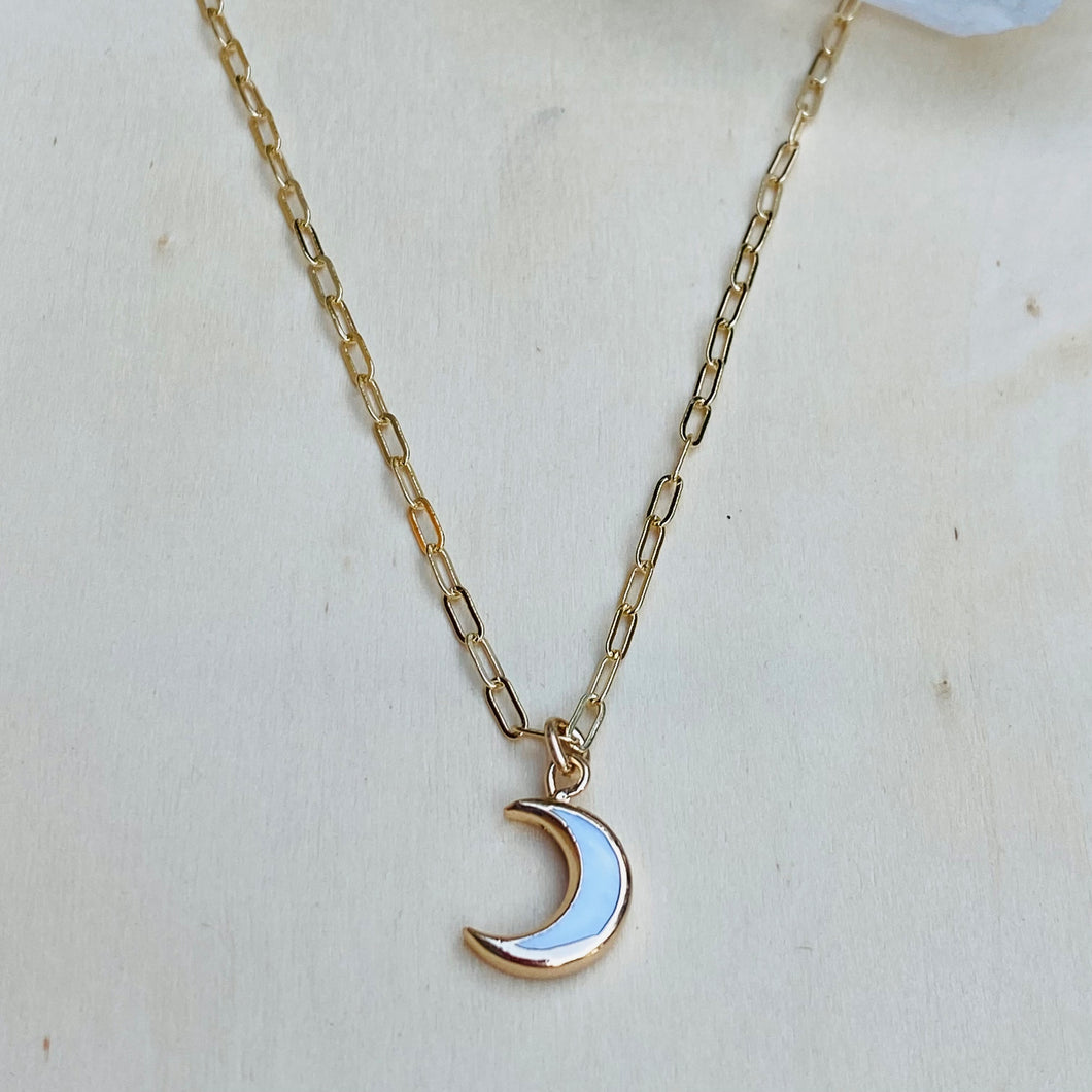 Mother of Pearl Luna Necklace